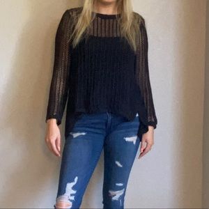 Volcom sweater with open back